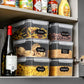 4Pcs Airtight Square Food Storage Container