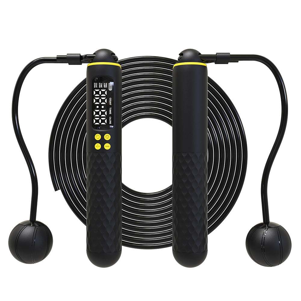 Detachable Smart Digital Jump Rope for Accurately Counts Jumps, Sets Goals and Monitors Progres