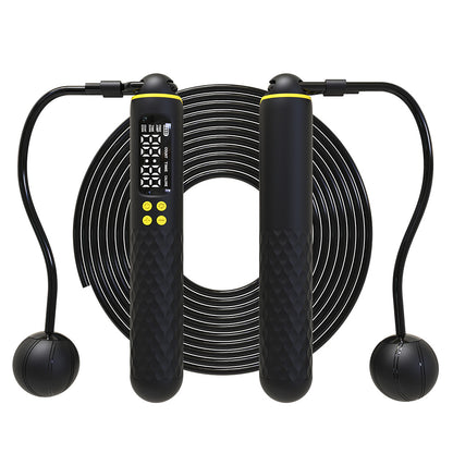 Detachable Smart Digital Jump Rope for Accurately Counts Jumps, Sets Goals and Monitors Progres