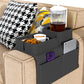 Couch Cup Holder Tray Sofa Armrest Tray with Drink Holder Side Pockets