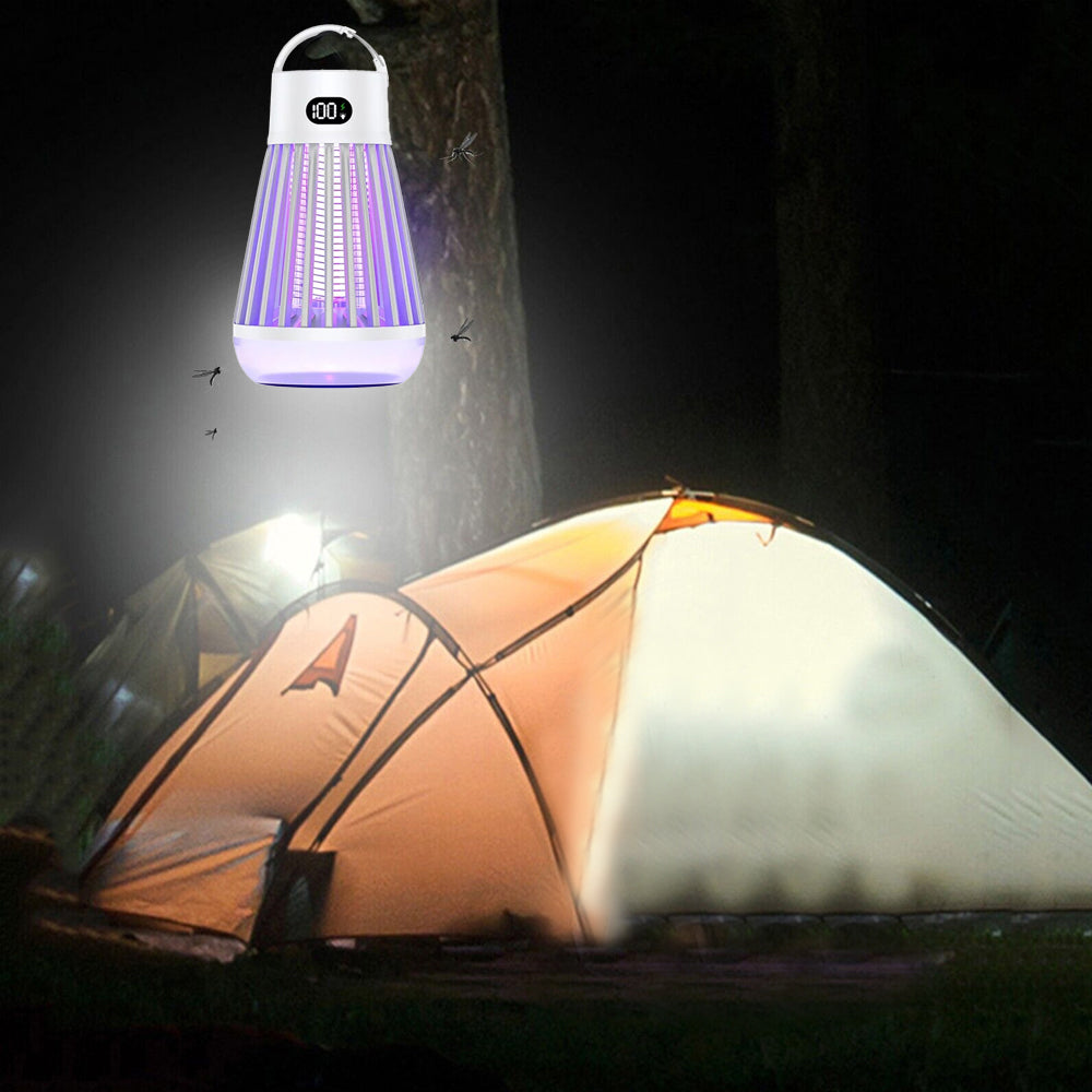 Electric Bug Zapper Portable Rechargeable Mosquito Killer Lamp Insect Fly Trap