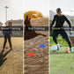 50pcs Soccer Cones With Portable Bags And Brackets Sports Training Discs Markers Cones