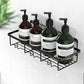 2Pcs Bathroom Shower Organizer Rack Storage Shelf Basket