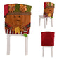 Christmas Chair Covers with Santa Hat for Holiday Dinner Party