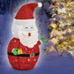Christmas Yard Sign with Stakes Light Up Yard Sign Indoor Outdoor Decor-Santa