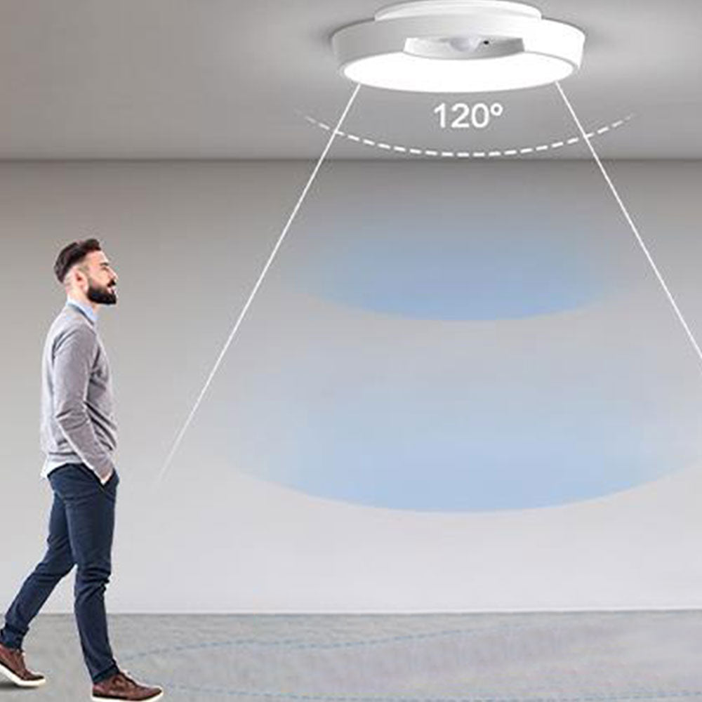 2Pcs LED Sensor Ceiling Light with Motion Sensor USB Rechargeable Induction Ceiling Lamp