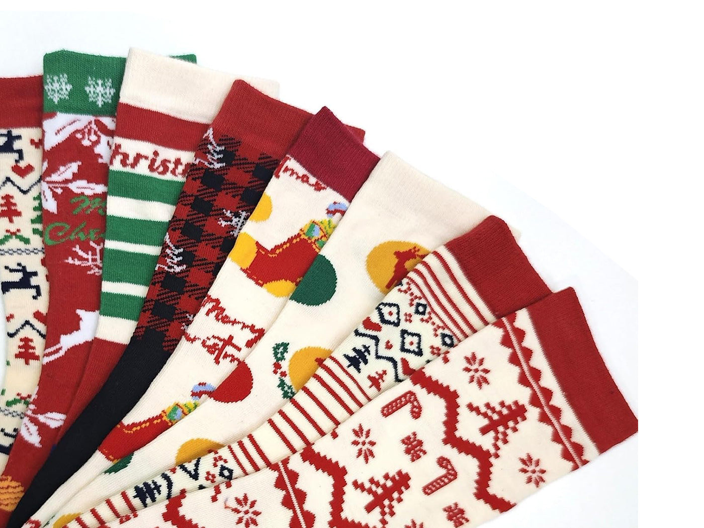 12 Pairs Christmas Sock Advent Calendar Blind Box 24 Days Countdown Calendar
