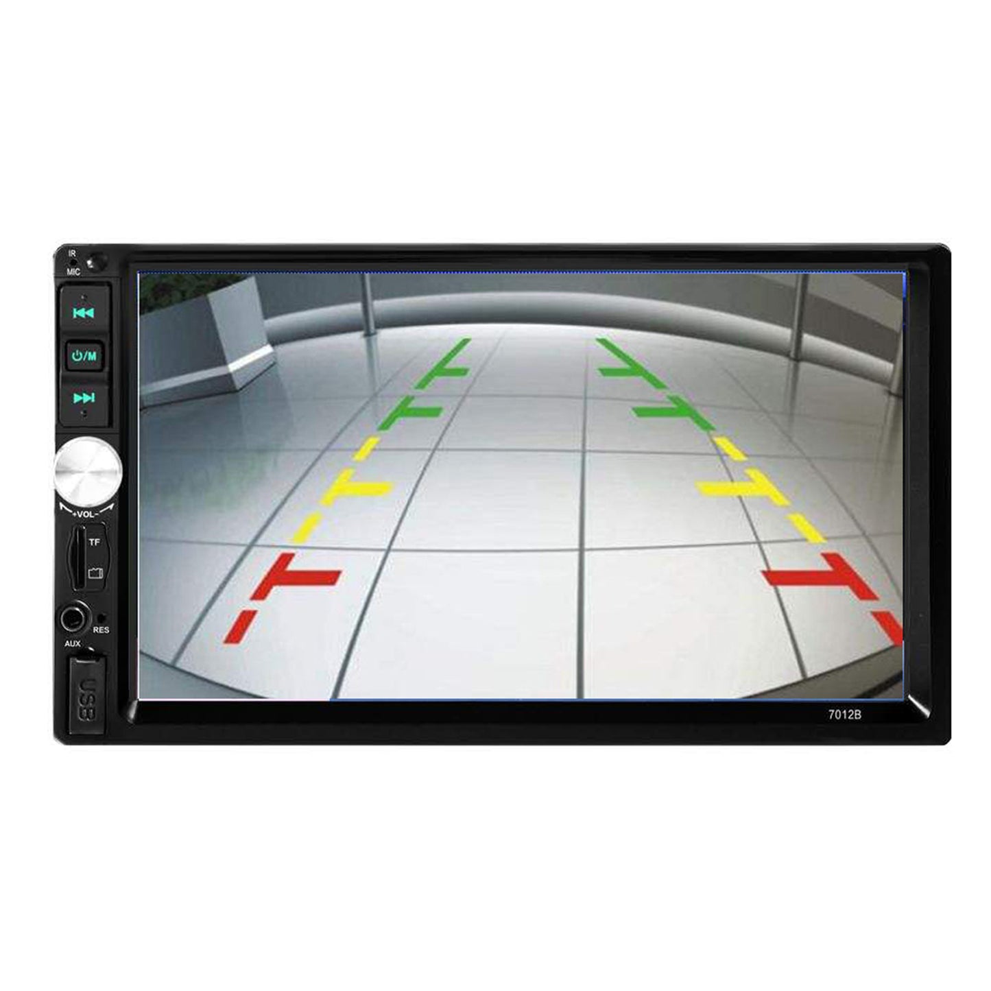 7-inch Touch Screen Bluetooth Double din Car Stereo Radio Compatible with Carplay/Android with Rear View Camera Remote