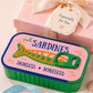 Small 3D Printed Sardine Shape Necklace and Earring Storage Box