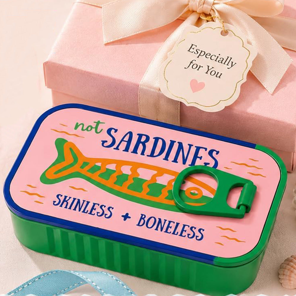 Small 3D Printed Sardine Shape Necklace and Earring Storage Box