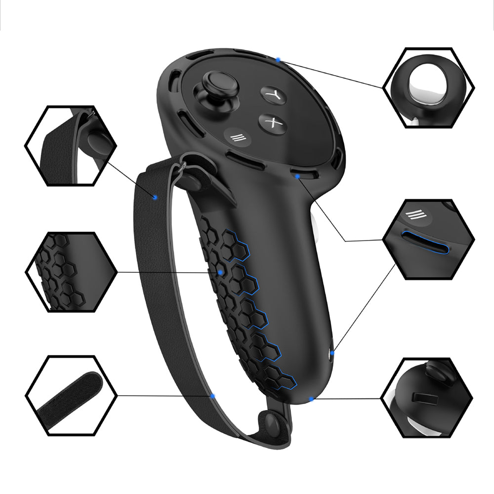 2Pcs VR Touch Controllers Covers Protector Accessories Compatible with Meta Quest 3