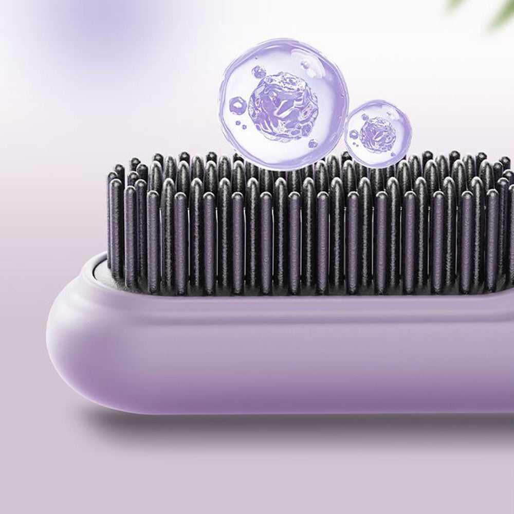 Portable Cordless Hair Straightener Brush with Four?Adjustable?Temperatures