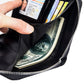 Travel Wallet Genuine Leather Card Holder Wallet with Zipper
