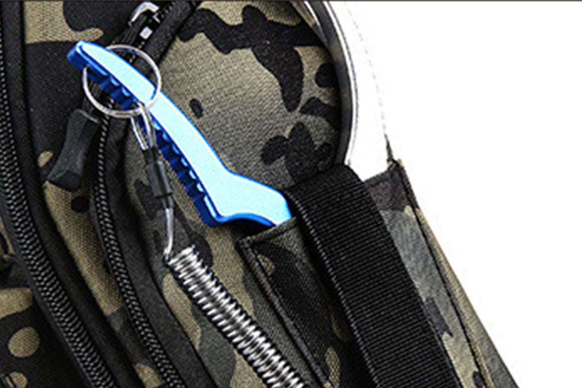Fishing Tackle Backpack With Rod Holder Outdoor Shoulder Fishing Gear Bags
