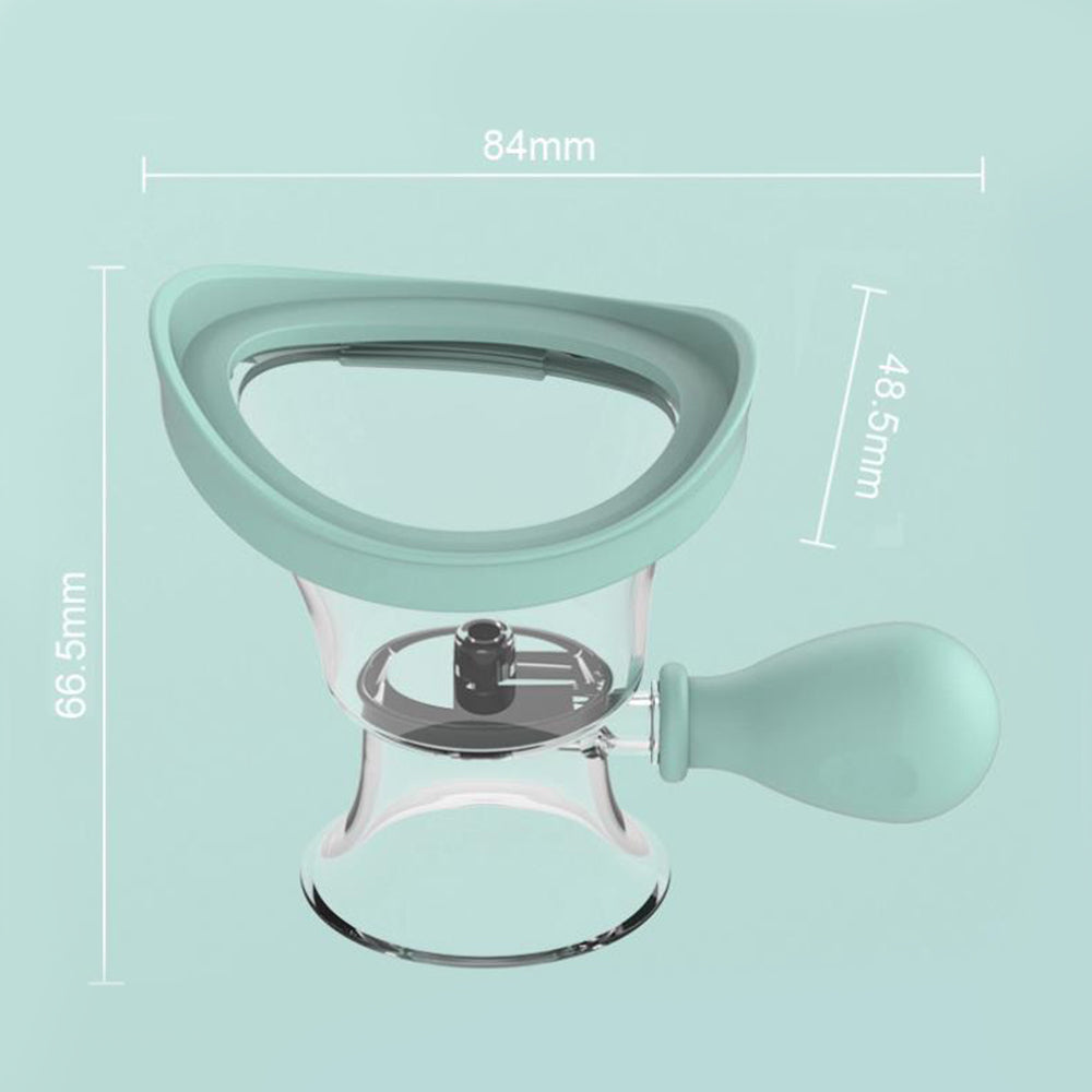 Manual Air Pressure Eye Cleaning Cup Clear Silicone Eye Cup