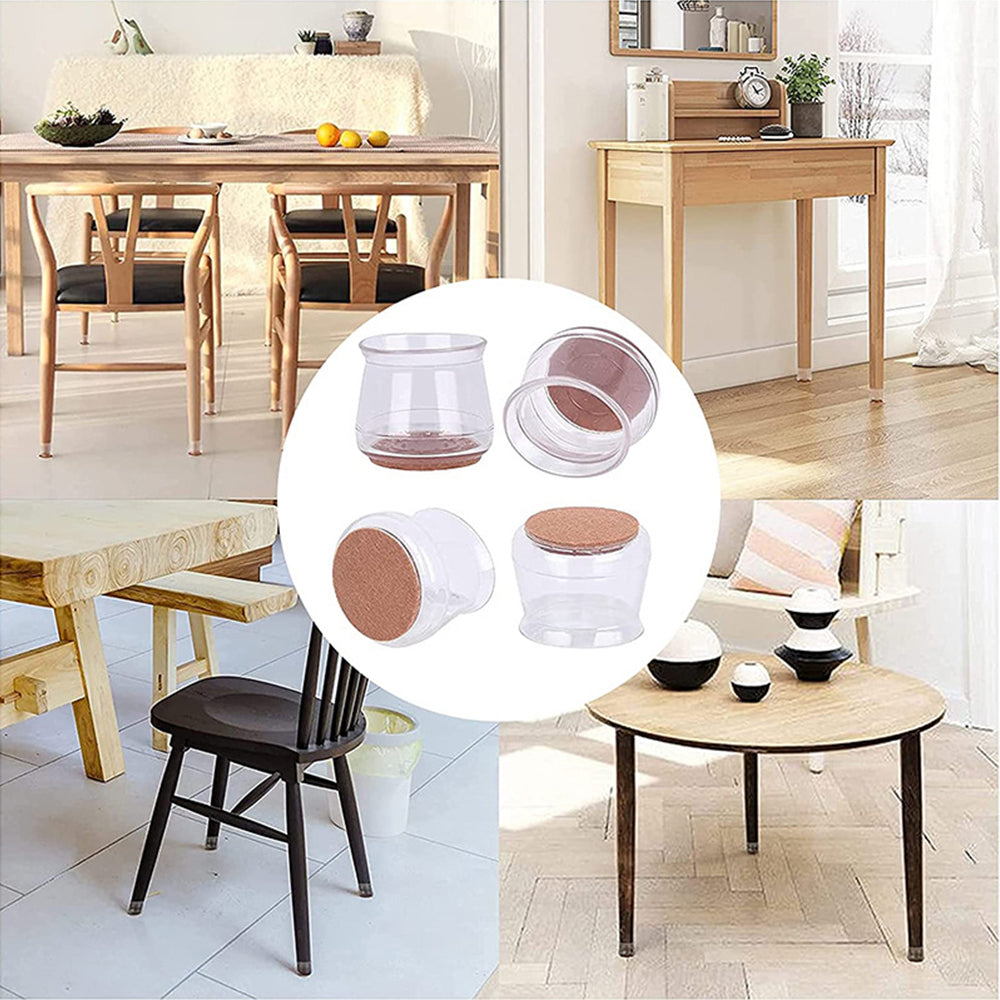 16Pcs Silicon Chair Leg Floor Protectors Stool Leg Covers