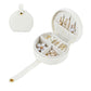 PU Leather Mini Travel Jewelry Storage Box for Earring Necklace