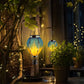 Hot Air Balloon Solar Hanging Light with Flickering Flame Light