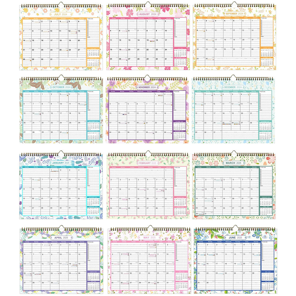 2024-2025 Wall Planner Hanging Calendar Large Poster Printing