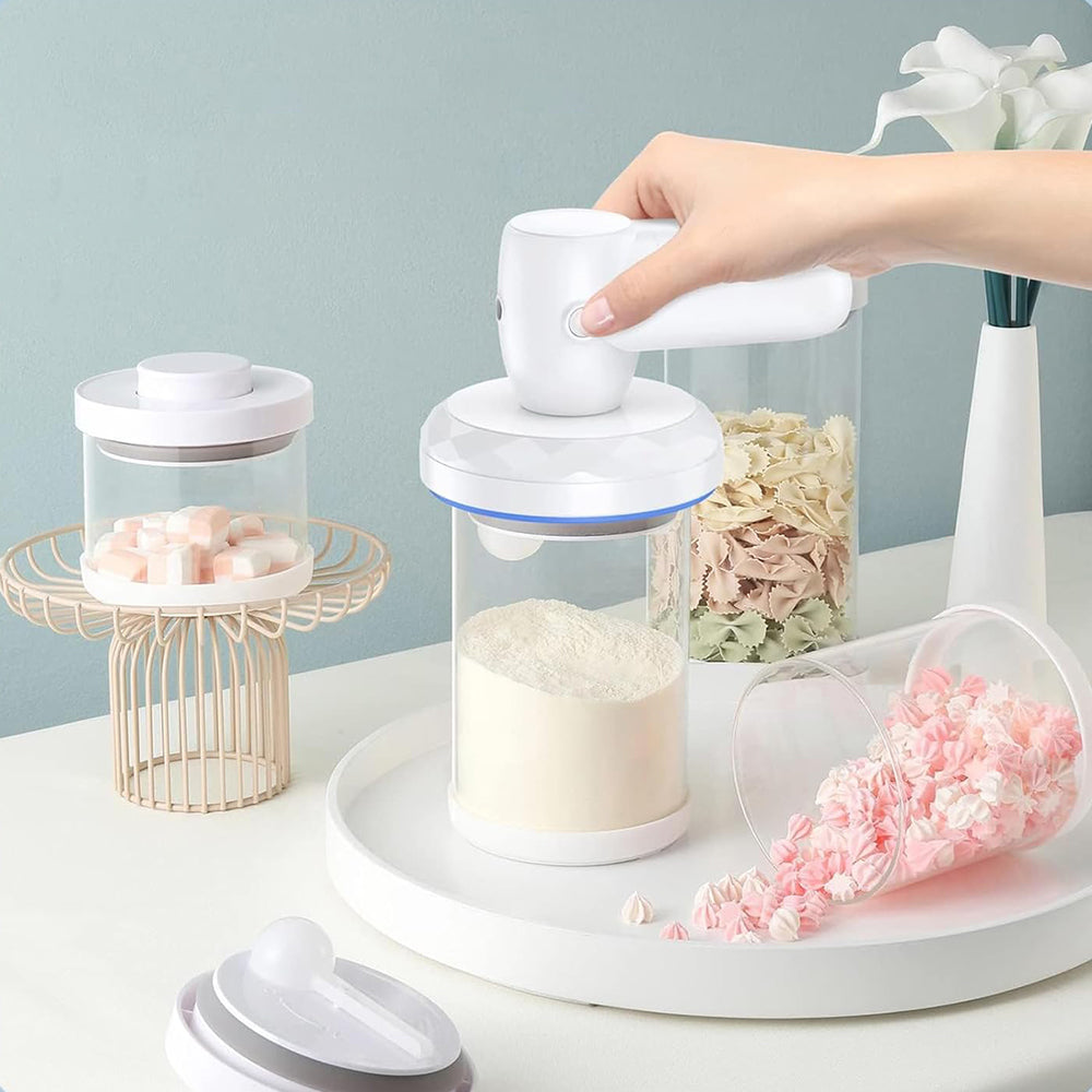 6-in-1 Handheld Vacuum Pump with 6 Mason Jar Lids