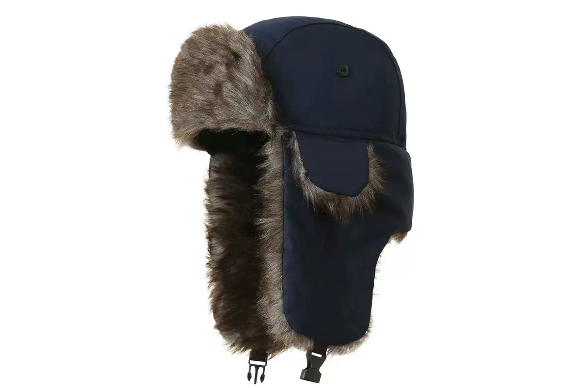 Winter Trapper Hat Warm Faux Fur Trooper Russian Bomber Eskimo Pilot