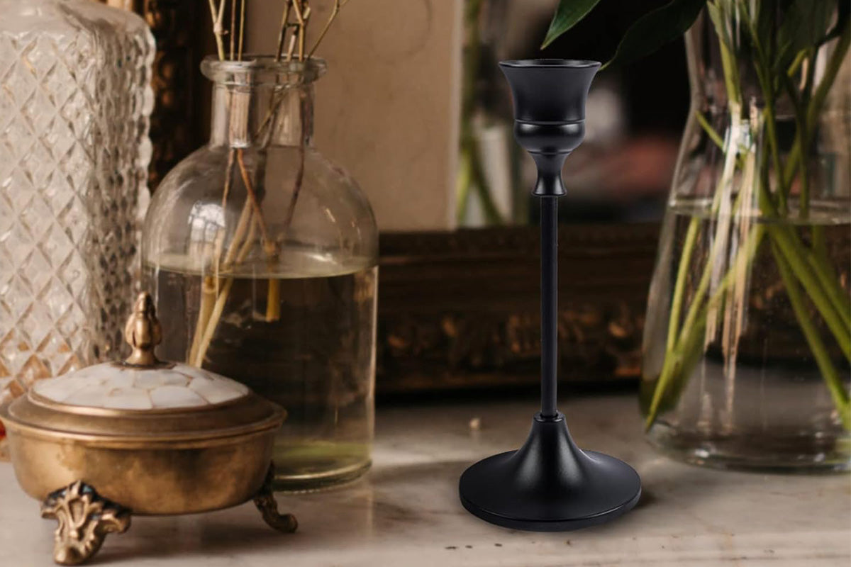 6PCS Vintage Candlestick Holders Set for Wedding Dinner Party Home Decoration