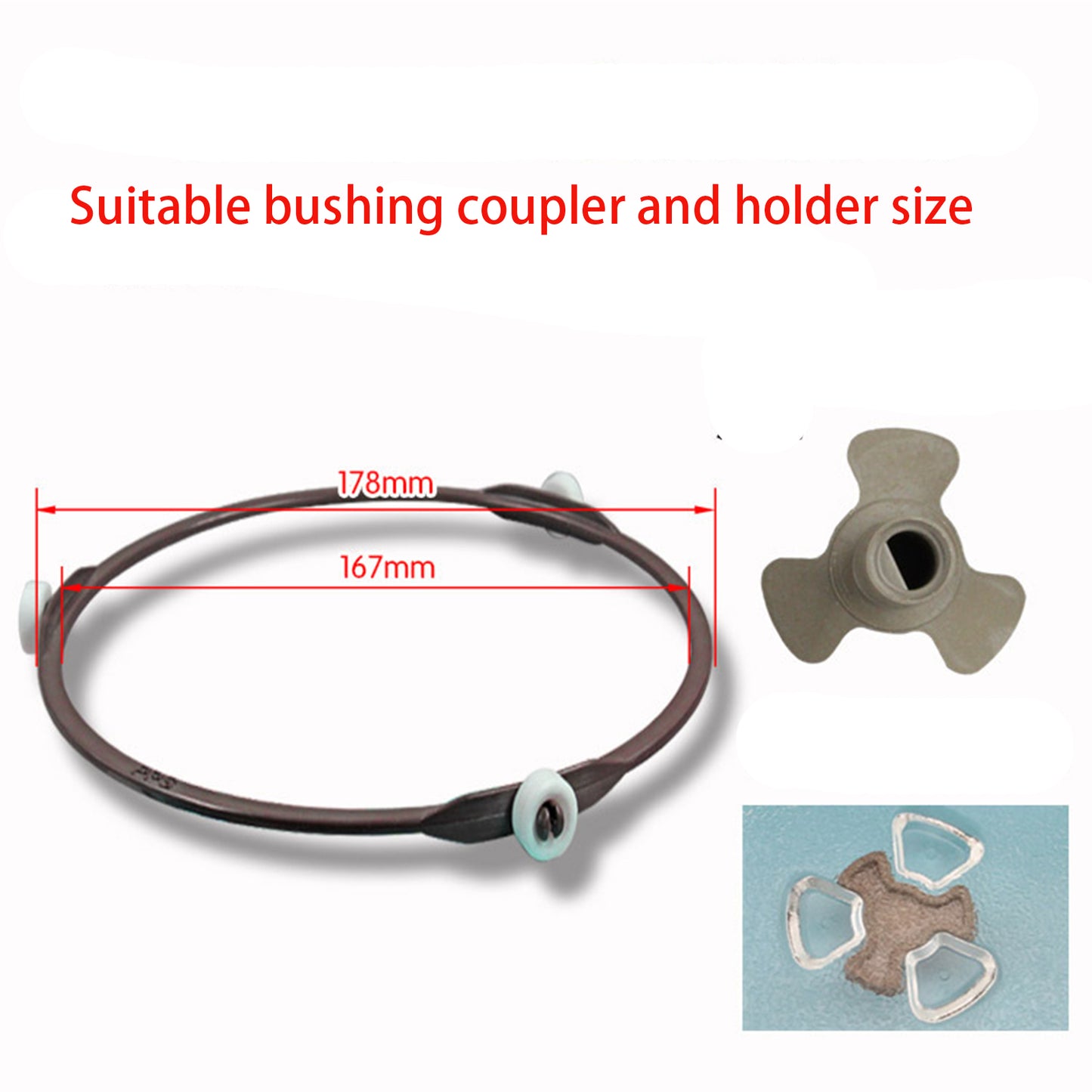 Microwave Oven 24.5cm Glass Plate Y Type Glass For Lg Galanz Midea Microwave Oven Parts Accessories