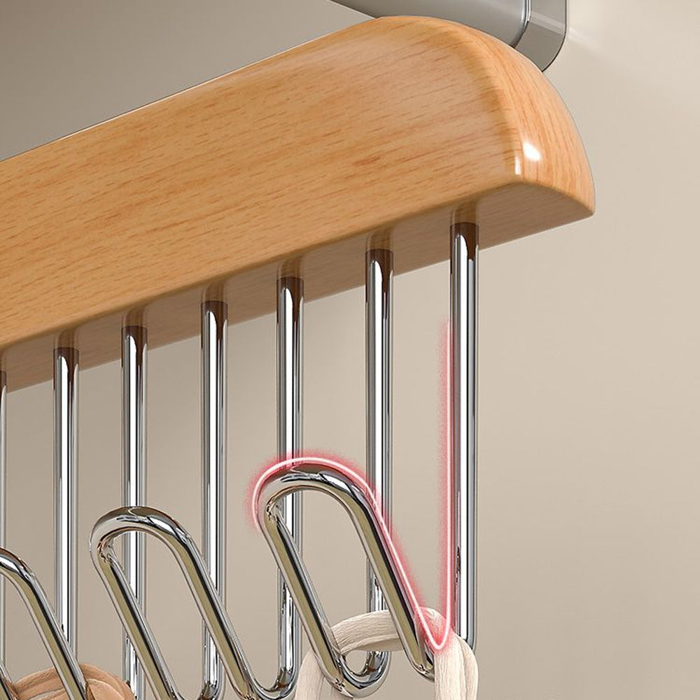2Pcs Multi Hook Anti Slip Space Saving Clothes Hanger