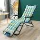 Floral Printed Lounger Chair Cushion with Anti-slip Ties