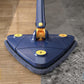 360 Degree Rotatable Triangle Cleaning Mop with 3 Cleaning Pads
