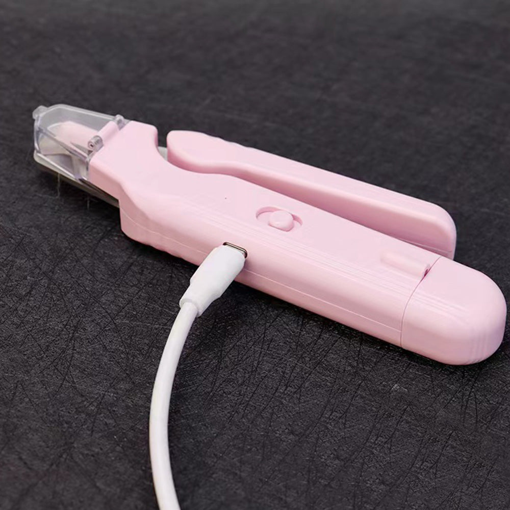 2 in 1 Pet Nail Grinder and Clipper Rechargeable with LED Light for Dogs and Cats