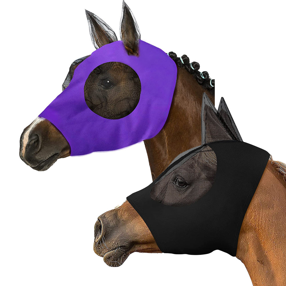 2Pcs Horse Fly Mask with Ears