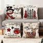 Set of 4 Christmas Pillow Covers Decorative Throw Pillow Covers for Sofa