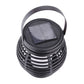 Portable Simulated Rattan Flame Round Solar Lantern Lamp