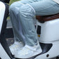 Water-resistant Shoe Covers with Reflective Strip Anti Slip Rain Boot Covers for Cycling Hiking-White