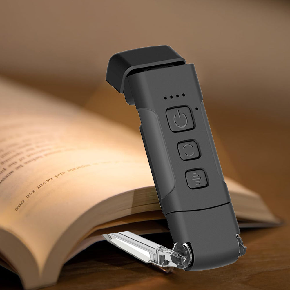 2Pcs USB Rechargeable Book Clip Bookmark Lamp