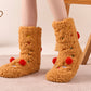Women's Sherpa Fleece Slipper Socks Cozy Indoor Socks Warm Plush Socks