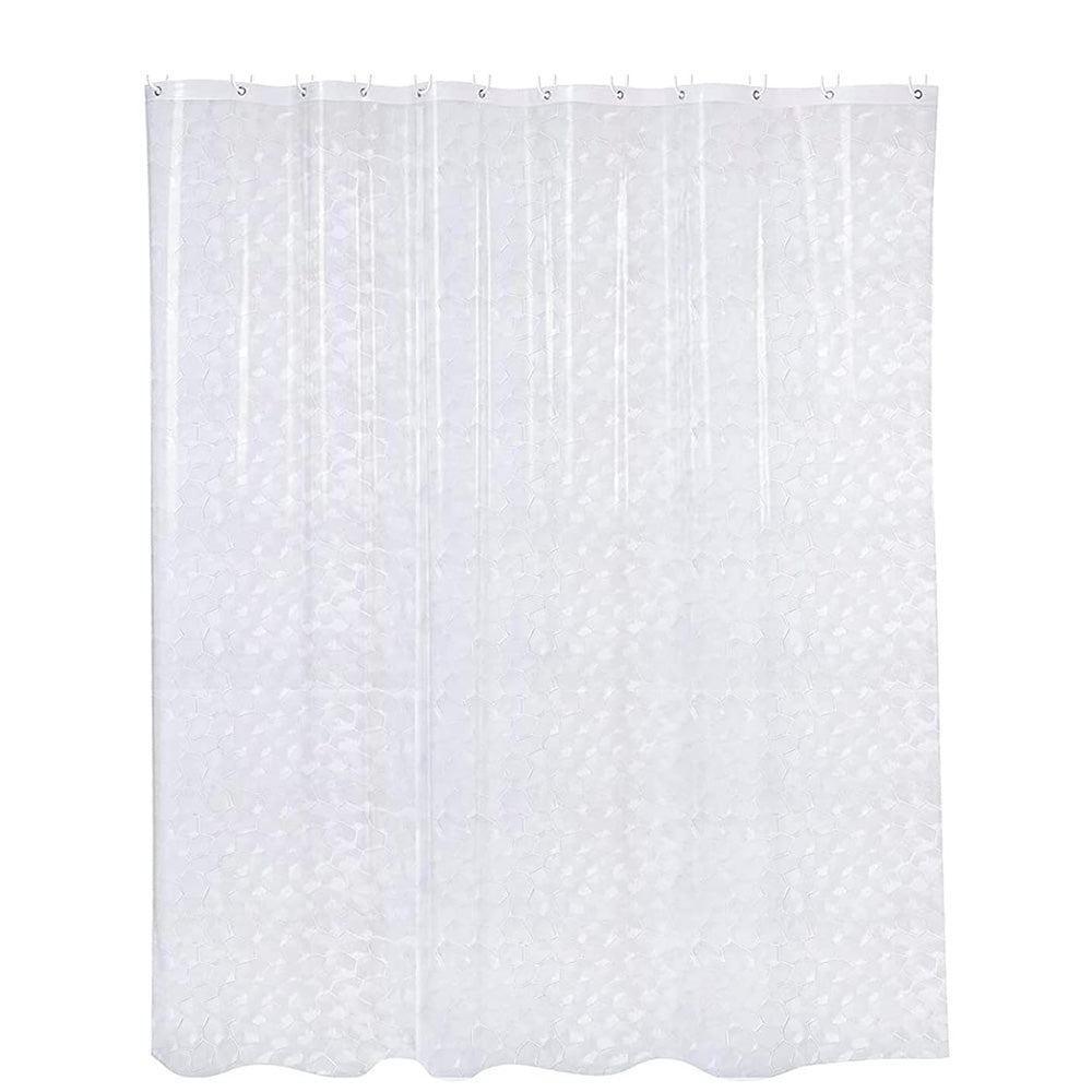 Shower Curtain PEVA Thickened Curtain Liner 180x180cm with Rustproof Grommets and Hooks