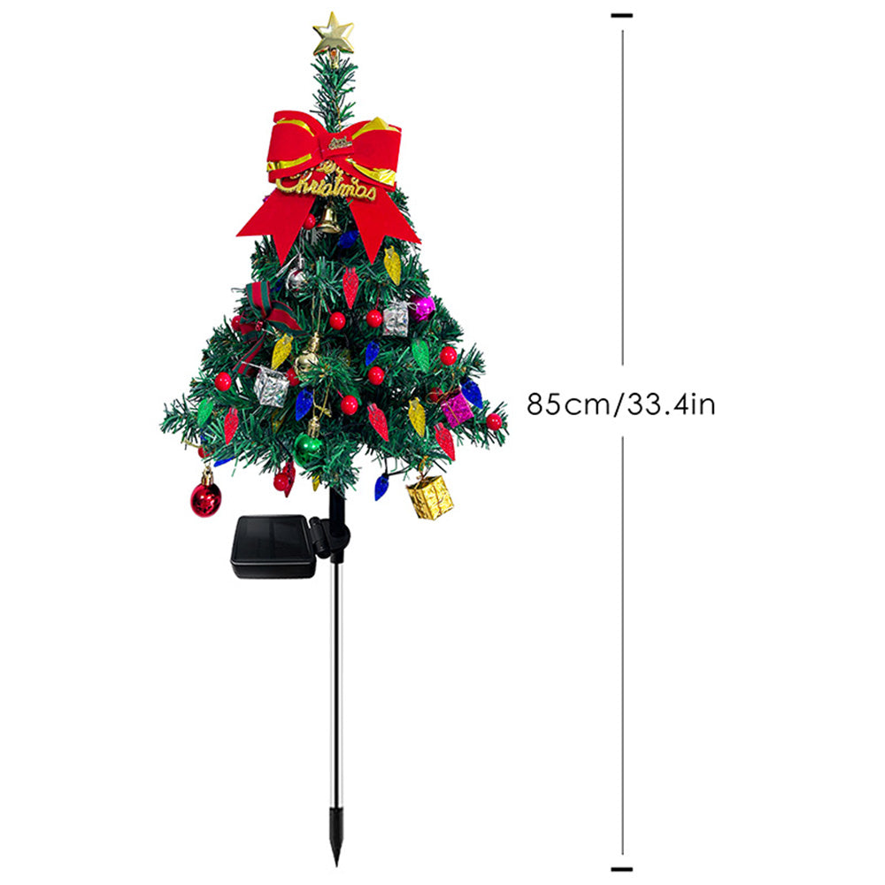 Christmas Tree Outdoor Solar Waterproof Lights for Yard Garden Lawn Decoration