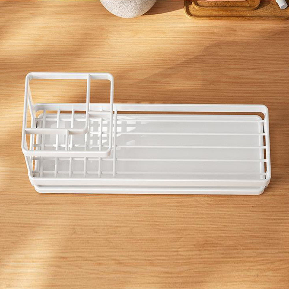 Toothbrush Holder 4 Slots Metal Tooth Brushing Organizer with Drainage