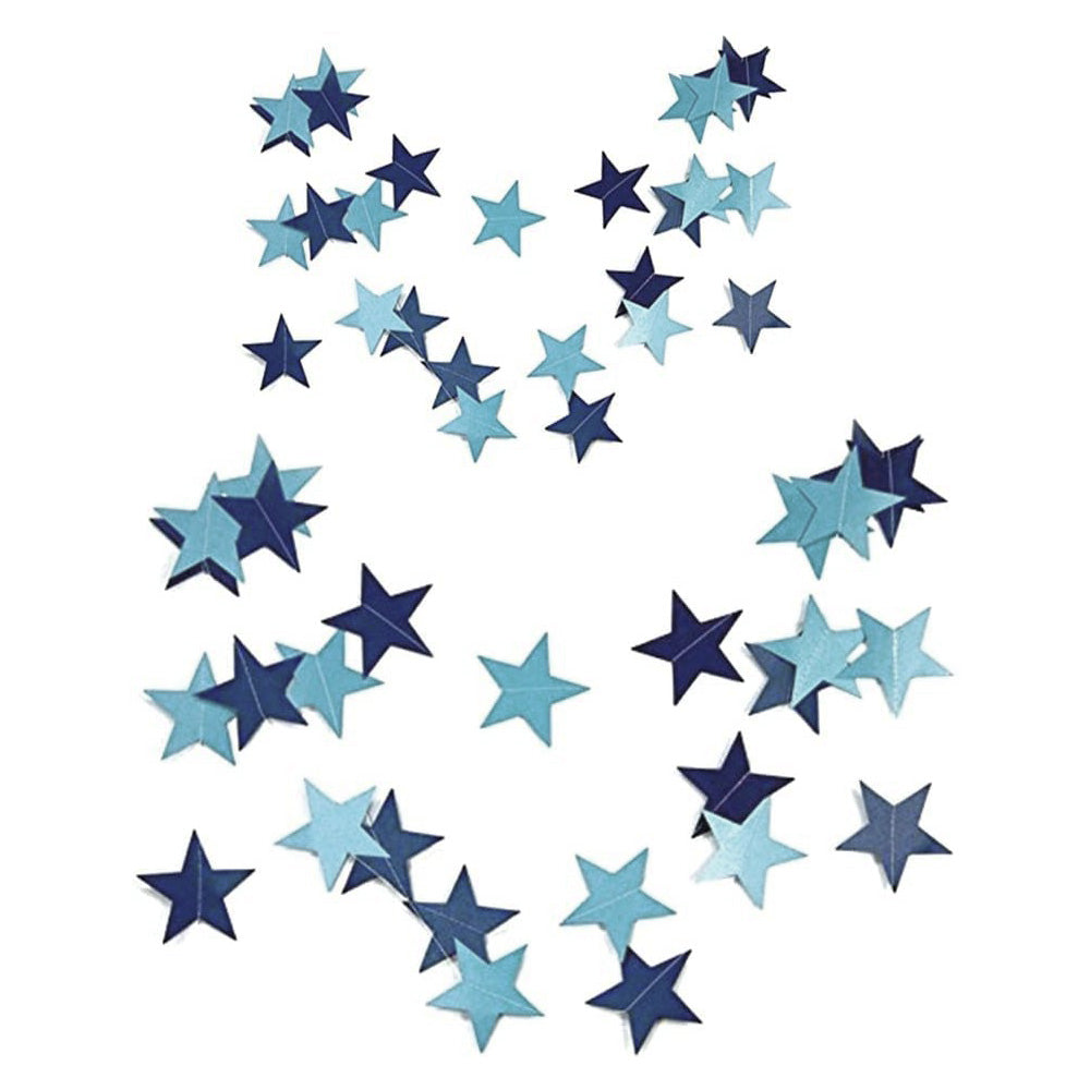 5 Pack 4m Thick Paper Star Garland Bunting Banners for Parties Weddings