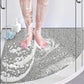 Sector PVC Anti Slip Loofah Absorbent Quick Drying Shower Mat