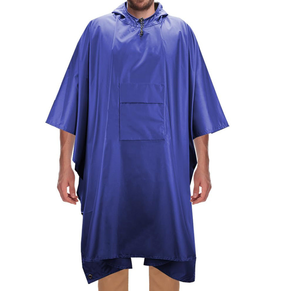 3 in 1 Portable Rain Poncho Waterproof Lightweight Emergency Raincoat with Pocket