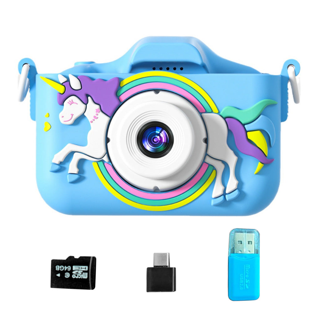 Digital Camera Portable Digital Video Camera with 64G TF Card and Adapter