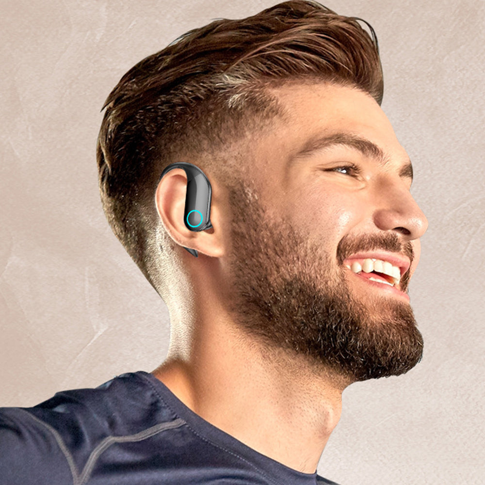 Wireless Bluetooth Noise Cancellation HiFi Sports Earbuds with Earhooks