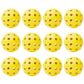 12-Pack 40-Hole Outdoor Pickleball Balls USAPA Approved Durable Pickleball Set