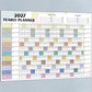 2027 Full Year Wall Calendar for Home Office and School Planning