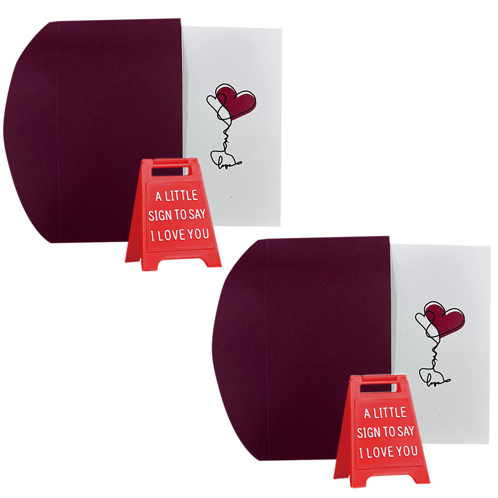 2XA Little Sign to Say I Love You Mini Ornament Plaque for Home Desk Decoration