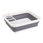 Foldable Dish Drying Rack with Utensil Holder Collapsible Kitchen Sink Organizer