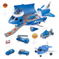 Kids Transformable Airplane Transport Playset Transformable Storage Plane Toy